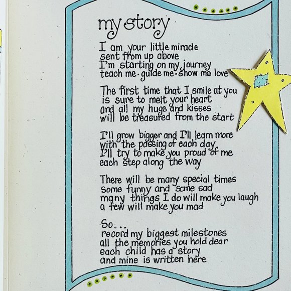 Hugs and Kisses Baby Boy Race Car Themed  Baby Memory Book - Picture 2 of 4